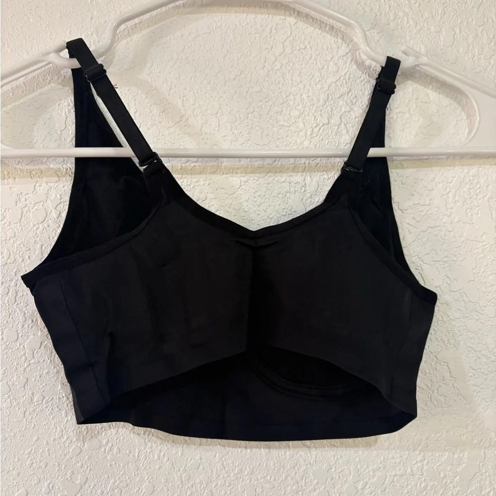 Ruby Ribbon Pin-up Racerback Demo Bra Black NWT